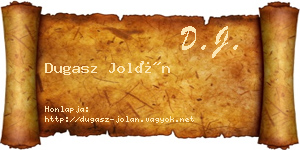 Dugasz Jolán névjegykártya